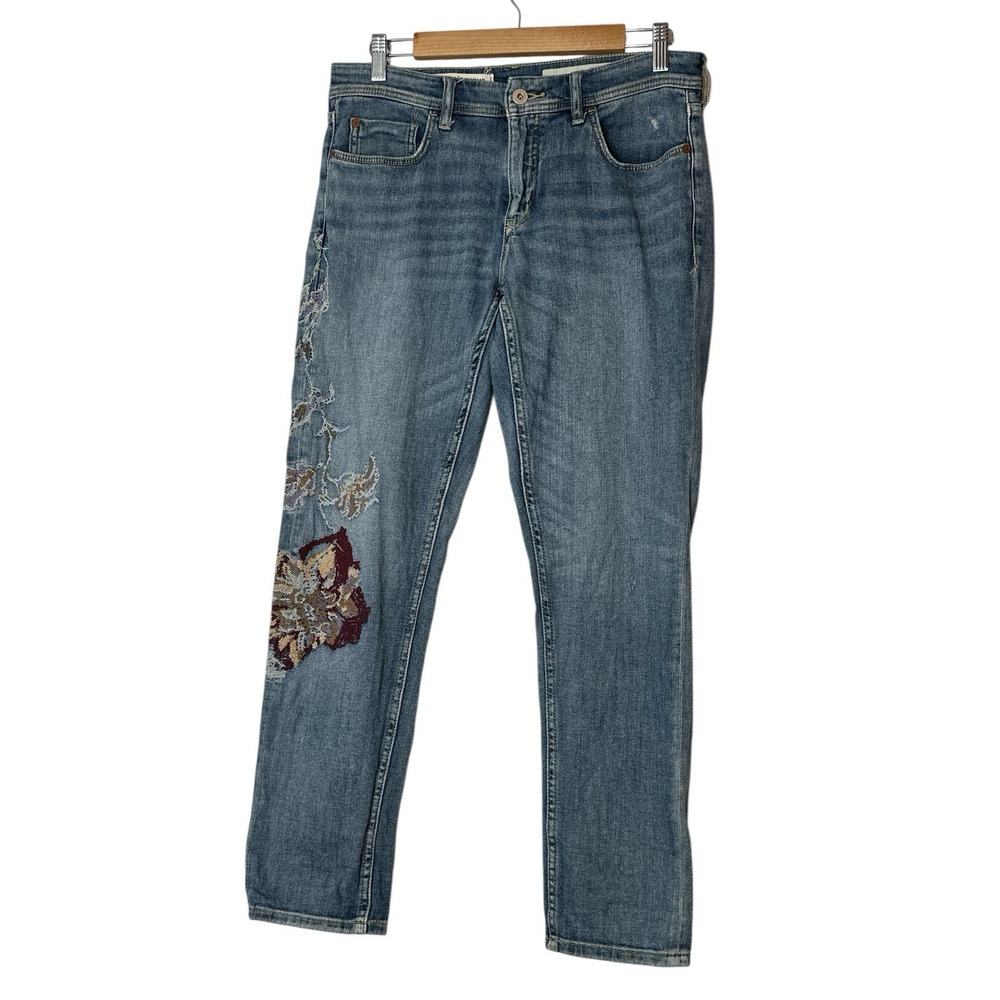 Anthro | Pilcro and the Letterpress Jeans Womens Size 28 Blue Denim Stretch